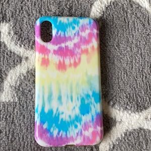 iPhone XR tie-dye phone case only been used 1 time